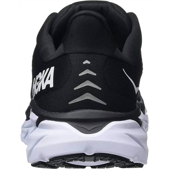 NEW HOKA men's clifton 8 running shoes in black white - Picture 5 of 9